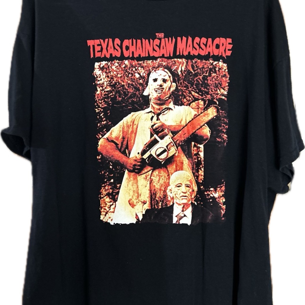 Texas Chainsaw Massacre Black Graphic Tee